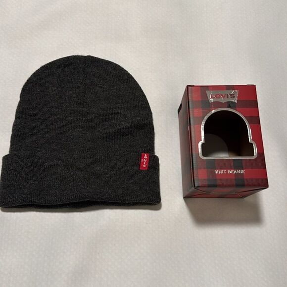 Levis Beanie Mens Gray - Picture 1 of 2